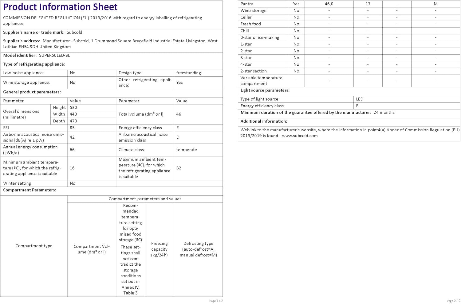 Mini Fridge Black | 50L Beer, Wine & Drinks Fridge | LED Light + Lock & Key | Energy Efficient (Black)