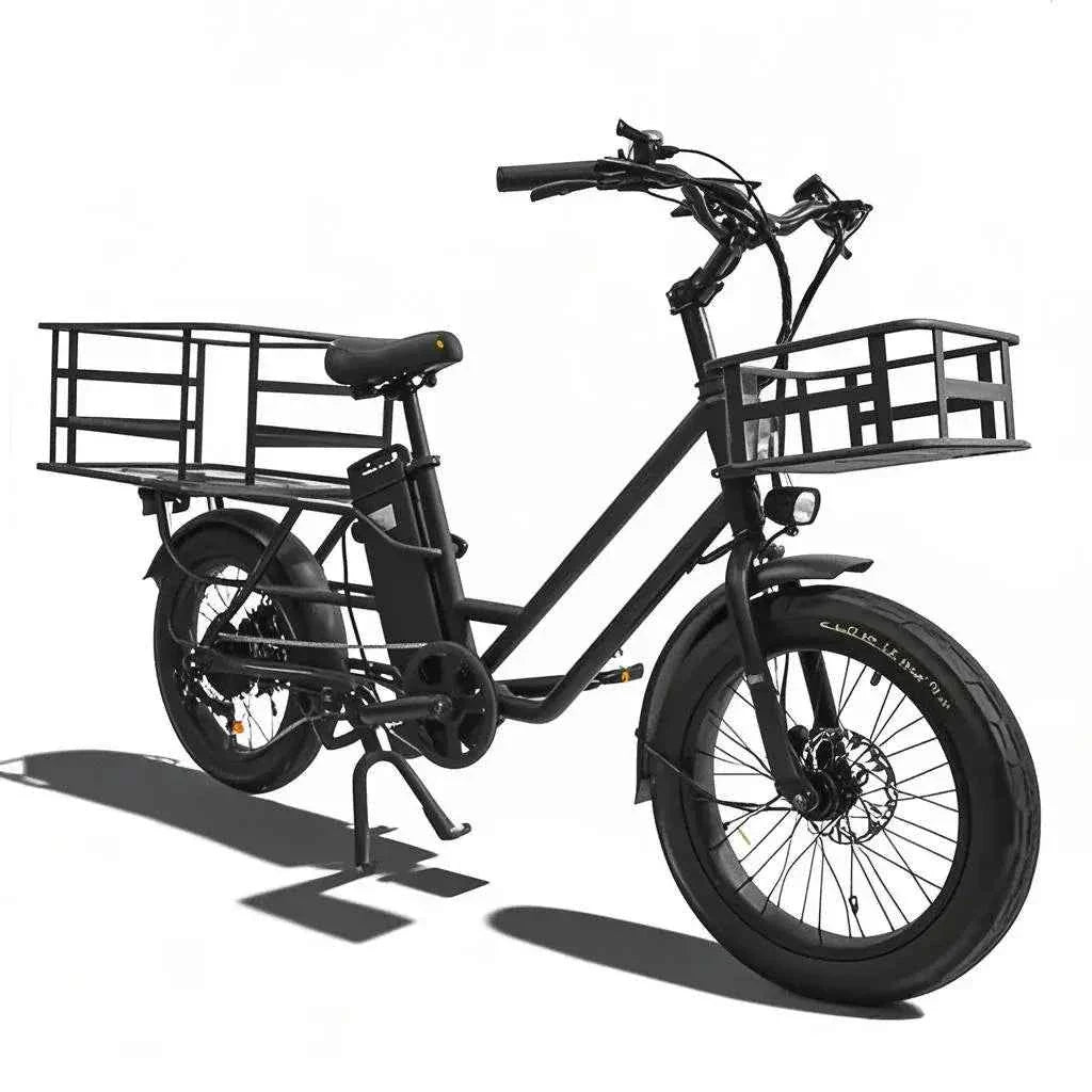20" Fat Tire K750 Electric Cargo Bike 750W 48V 20.8Ah Battery