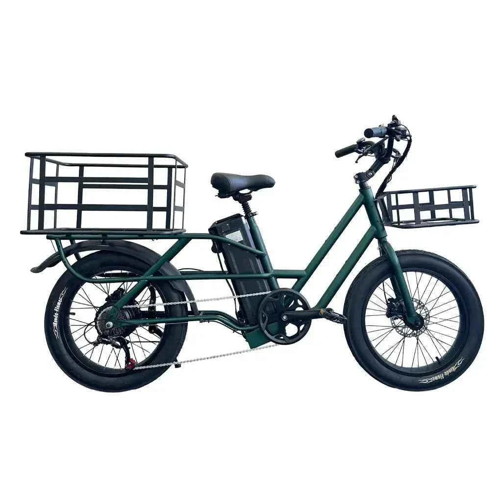 20" Fat Tire K750 Electric Cargo Bike 750W 48V 20.8Ah Battery