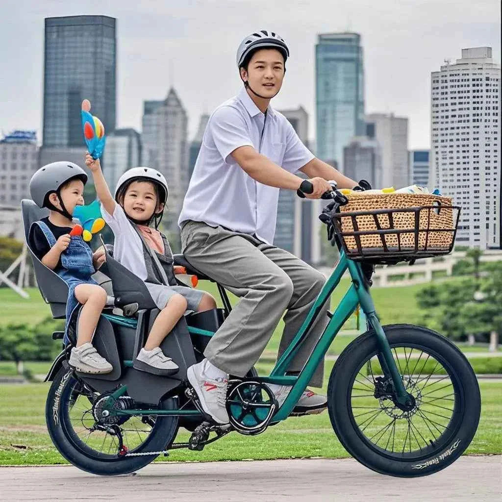 20" Fat Tire K750 Electric Cargo Bike 750W 48V 20.8Ah Battery