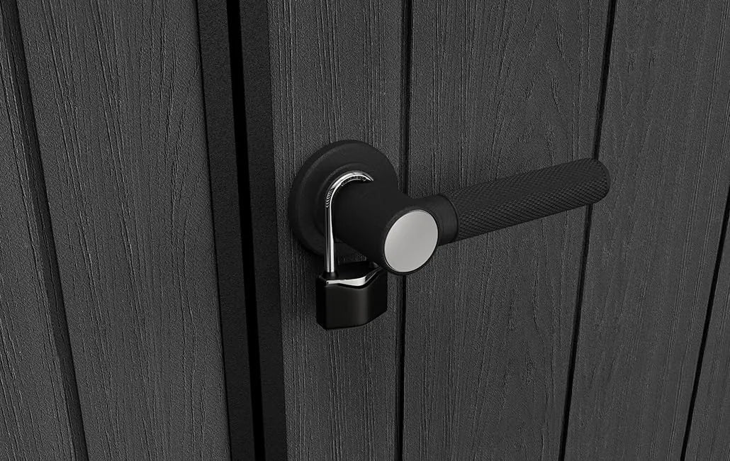 11x 7 Cortina Heavy Duty Plastic Pent Shed – Dark Grey