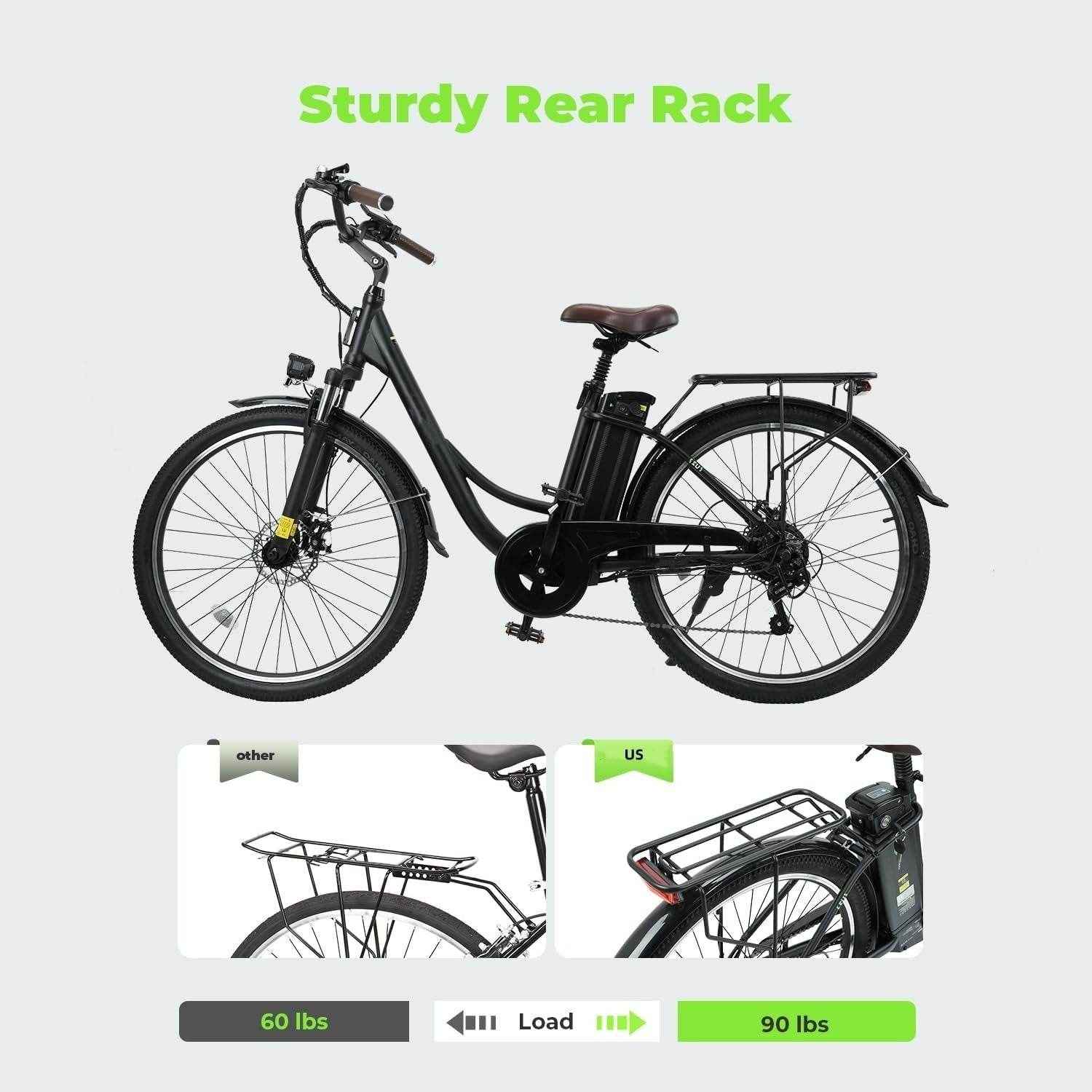 Finbike U2 Step-Thru Electric Bike 36V 13Ah Battery 75km Range