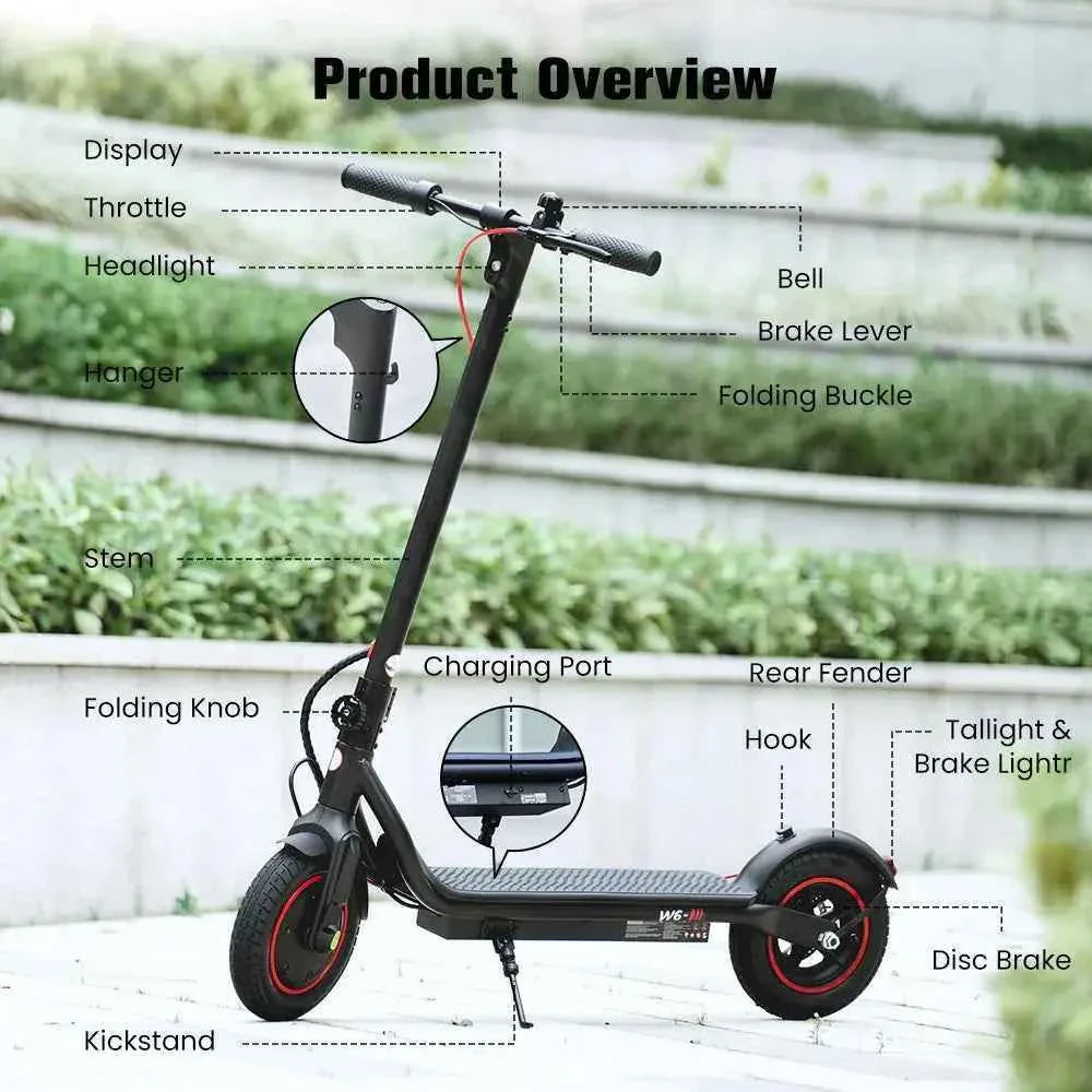 Finbike W6 Commuter Electric Scooter 500W Motor 36V 7.8Ah Battery