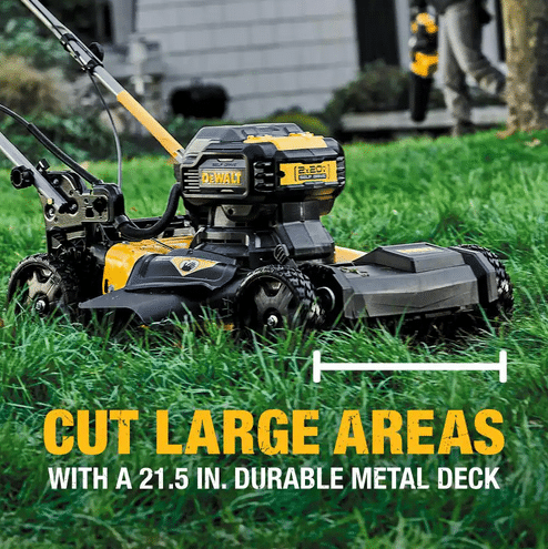 21.5 in. 20-V Li-Ion Cordless Battery Walk Behind Self Propelled Mower w/Hedge,Bare Trimmer,Blower,Cleaner,Pole/Hand Saw