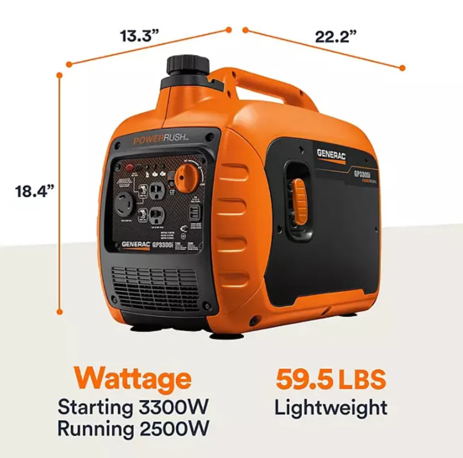 Generac 7153 GP3300i Portable Inverter Generator