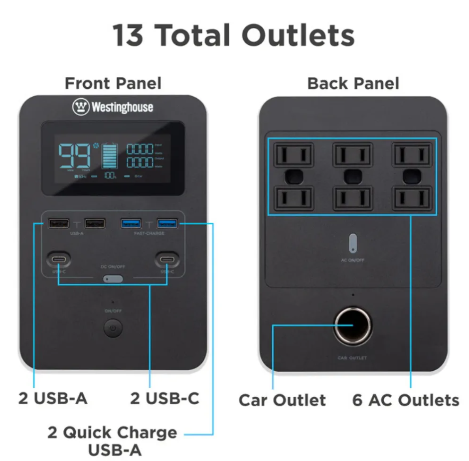 WESTINGHOUSE iGEN1000S PORTABLE POWER STATION