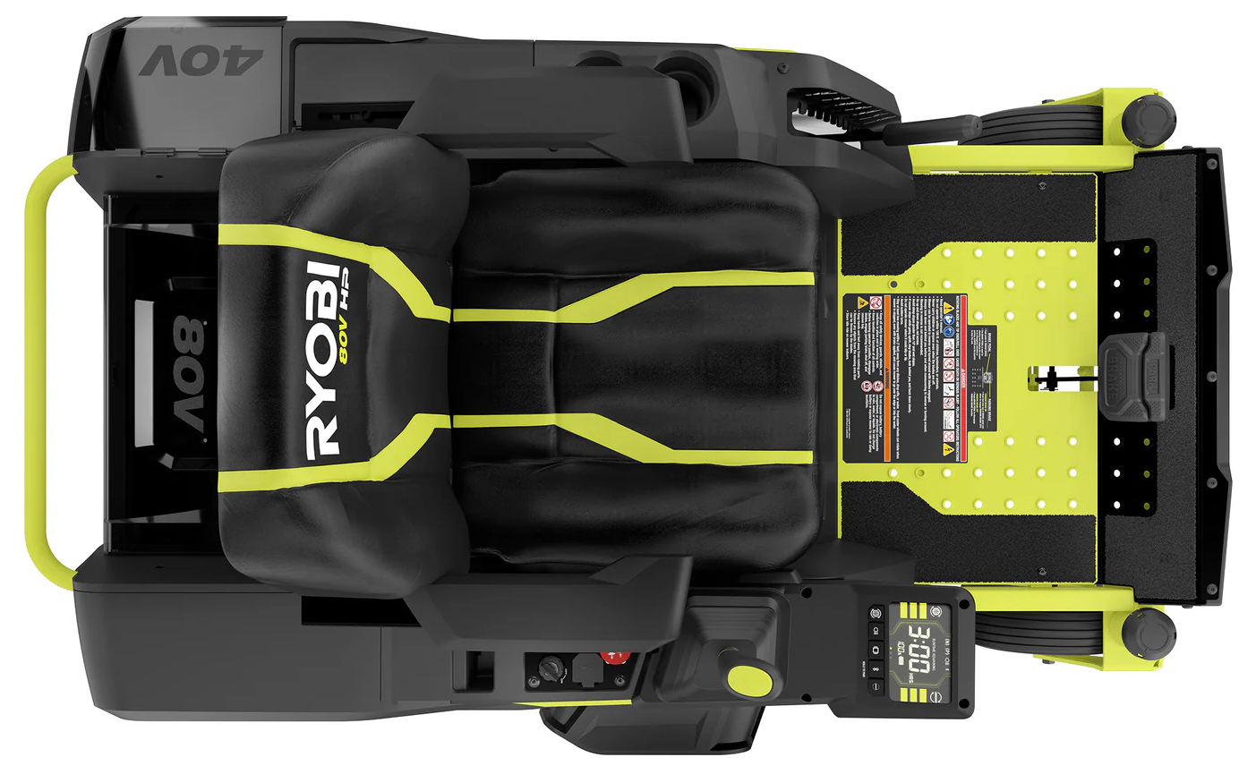 RYOBI 80V HP Brushless 30 in. Battery Electric Cordless Zero Turn Mower with 80V 10 Ah Batteries