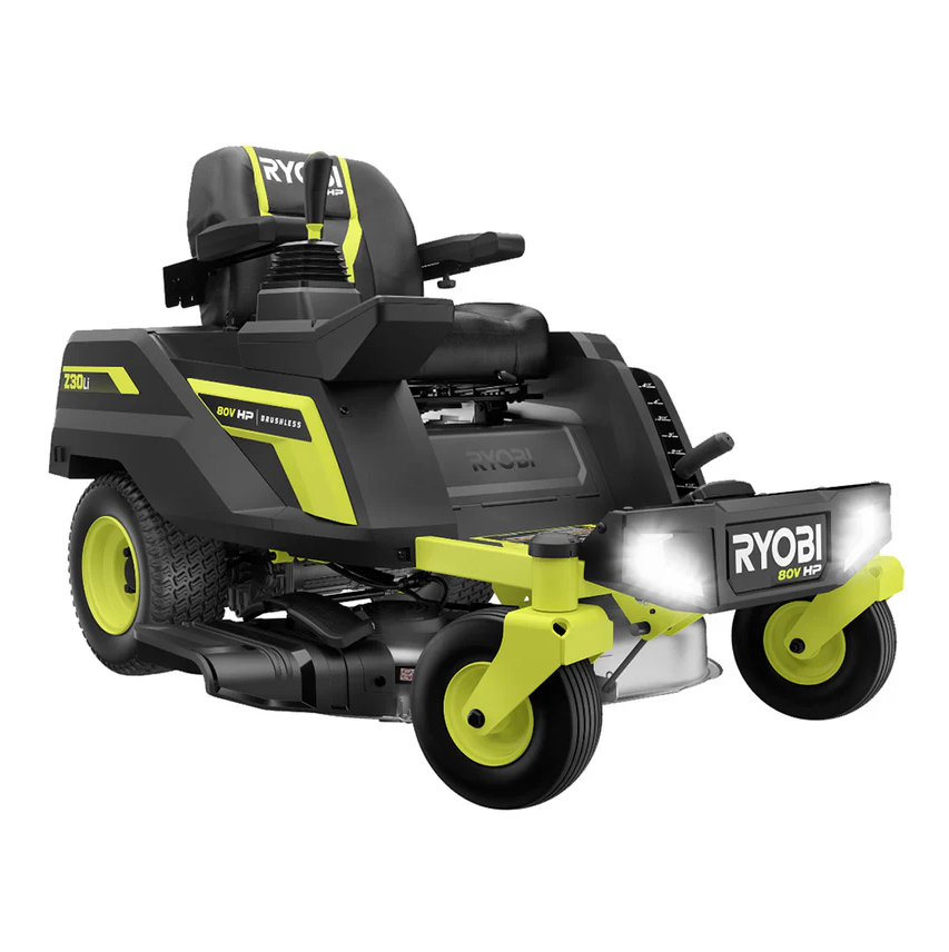 RYOBI 80V HP Brushless 30 in. Battery Electric Cordless Zero Turn Mower with 80V 10 Ah Batteries