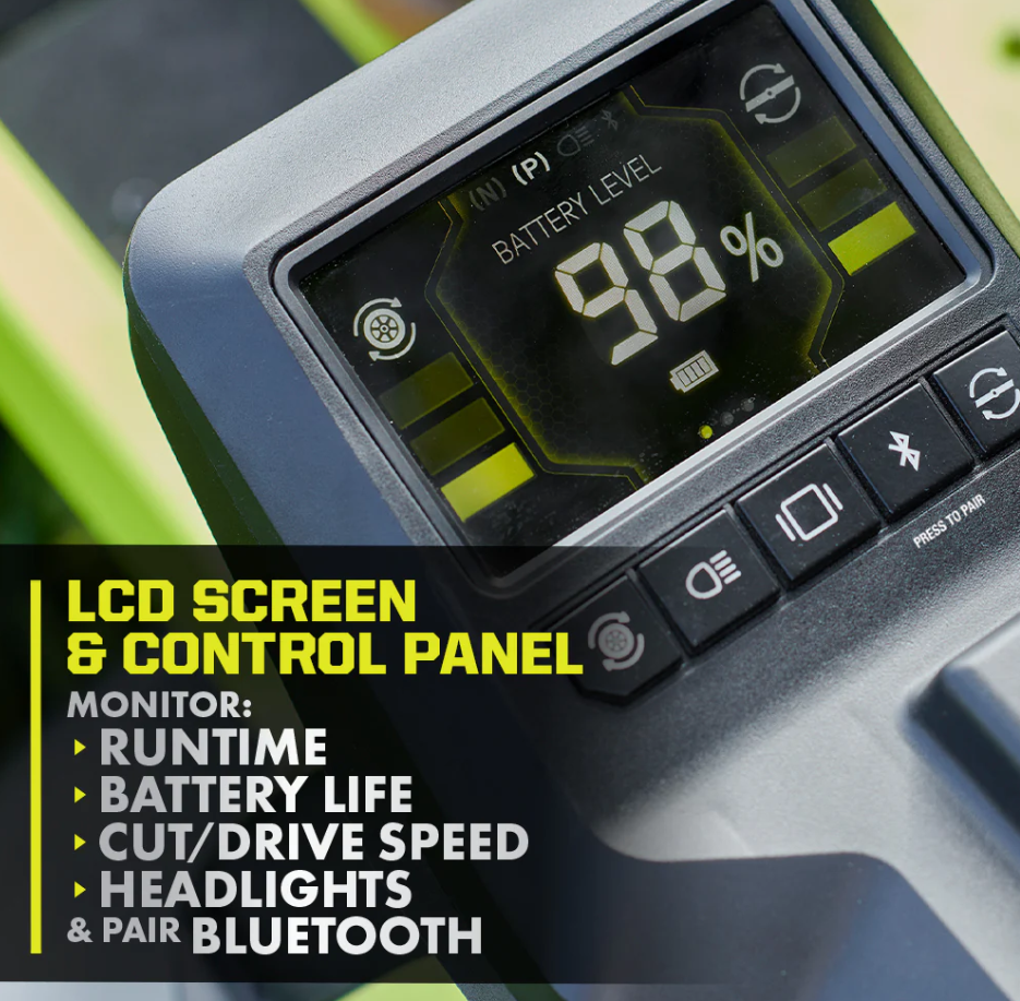 RYOBI 80V HP Brushless 54 in. Battery Electric Cordless Zero Turn Mower & Mulch Kit