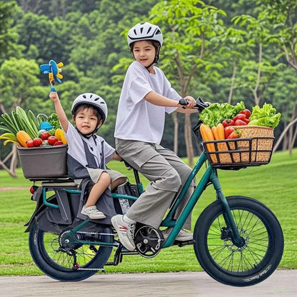 20" Fat Tire K750 Electric Cargo Bike 750W 48V 20.8Ah Battery
