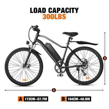 Finbike EB3 Hybrid Electric Bike 500W Motor 36V 10.4Ah Battery