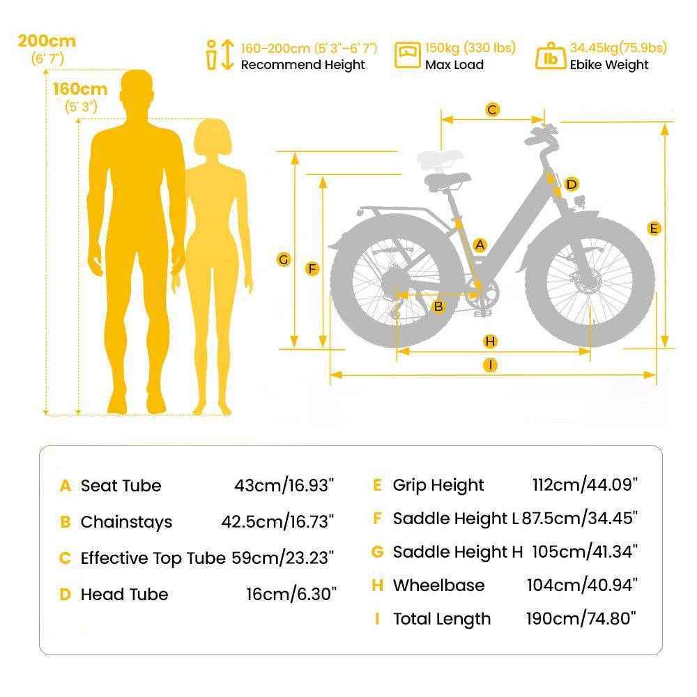 Finbike M60 Fat Tire Electric Bike