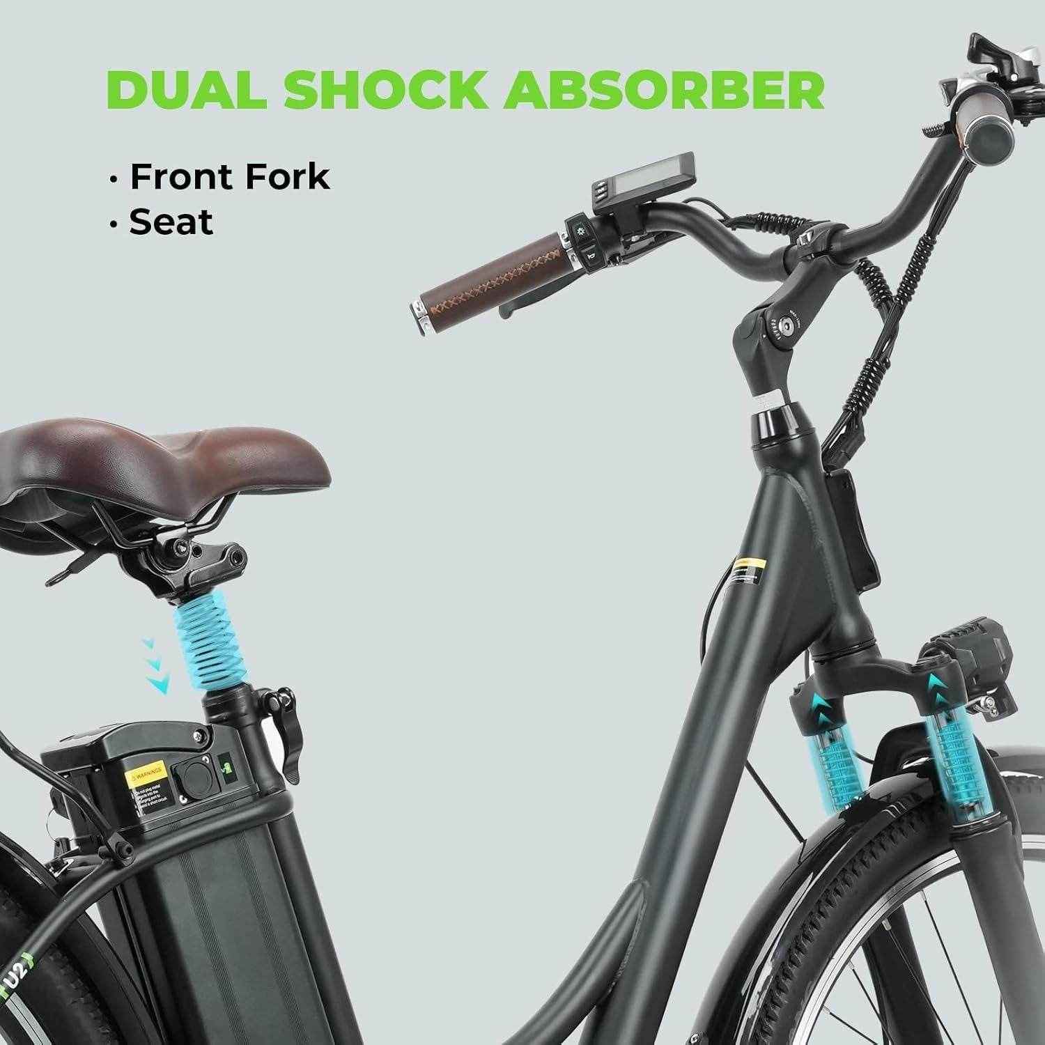 Finbike U2 Step-Thru Electric Bike 36V 13Ah Battery 75km Range