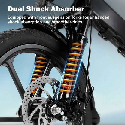 Finbike U3 Folding Electric Bike 250W 55km Range 2-3h Charge