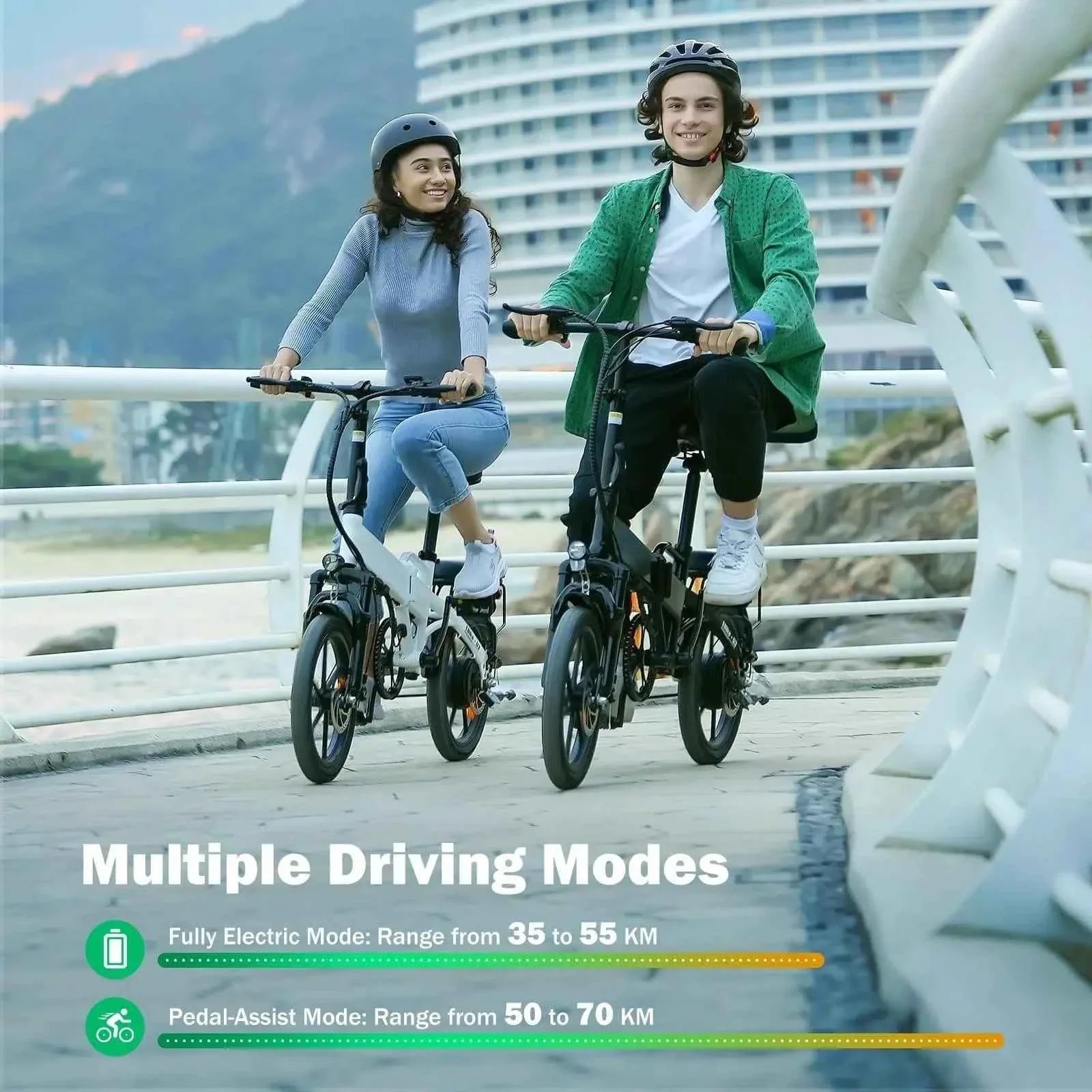 Finbike U3 Folding Electric Bike 250W 55km Range 2-3h Charge