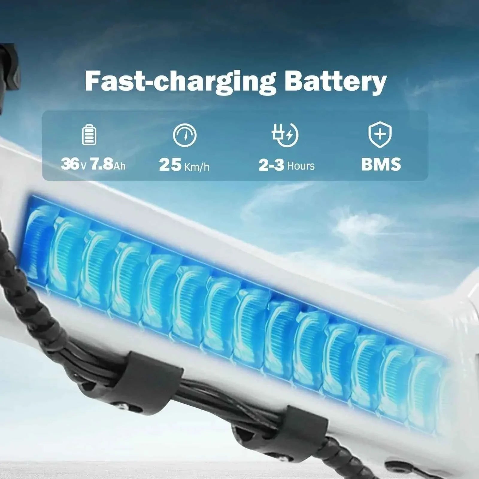 Finbike U3 Folding Electric Bike 250W 55km Range 2-3h Charge