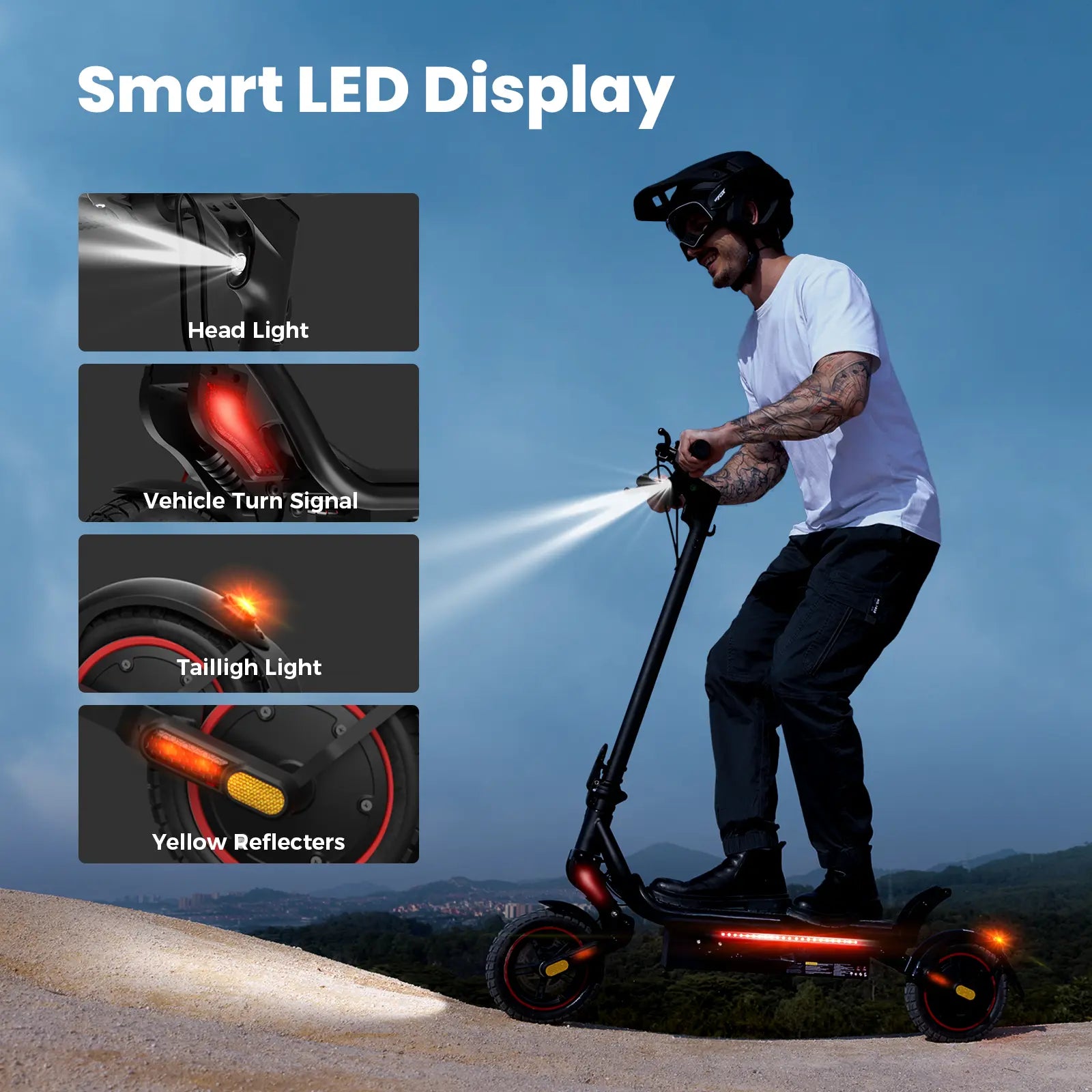 Finbike W8 Off-Road Electric Scooter 48V 14Ah Battery 750W Motor