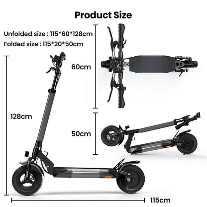 Finbike W9 Electric Scooter 48V 1000W Motor 10" Off-Road Tires