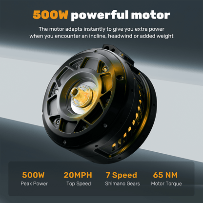 Finbike Ucity Trekking Electric Bike 36V 10.4Ah 88km Range