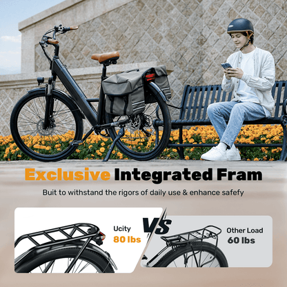 Finbike Ucity Trekking Electric Bike 36V 10.4Ah 88km Range