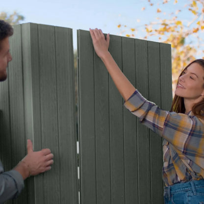 6×8 Darwin Heavy Duty Plastic Garden Shed – Green