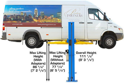 &nbsp;Atlas Automotive Equipment Atlas Equipment BP10000X Commercial Grade Baseplate 10 000 Lb. Capacity 2-Post Lift