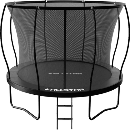 ALLSTAR 10 Trampoline Outdoor Backyard Play Equipment with Net &amp; Ladder