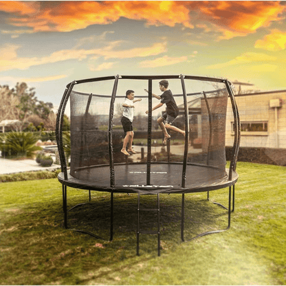 ALLSTAR 10 Trampoline Outdoor Backyard Play Equipment with Net &amp; Ladder