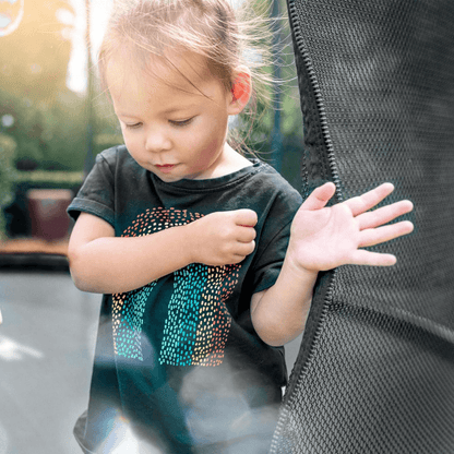 ALLSTAR 10 Trampoline Outdoor Backyard Play Equipment with Net &amp; Ladder