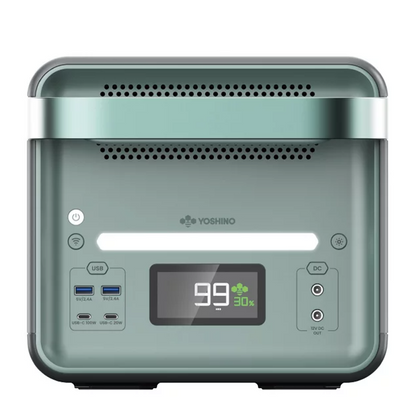 Yoshino B4000 SST New Solid-State Portable Power Station 2,611Wh, 4,000W Continuous6,000W Peak Solar Optional Generator,UPS Backup Battery