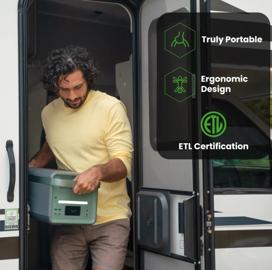 Yoshino B4000 SST New Solid-State Portable Power Station 2,611Wh, 4,000W Continuous6,000W Peak Solar Optional Generator,UPS Backup Battery