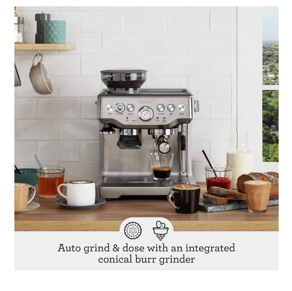 Breville Barista Express – Brushed Stainless Steel | From Beans to Espresso in Under a Minute