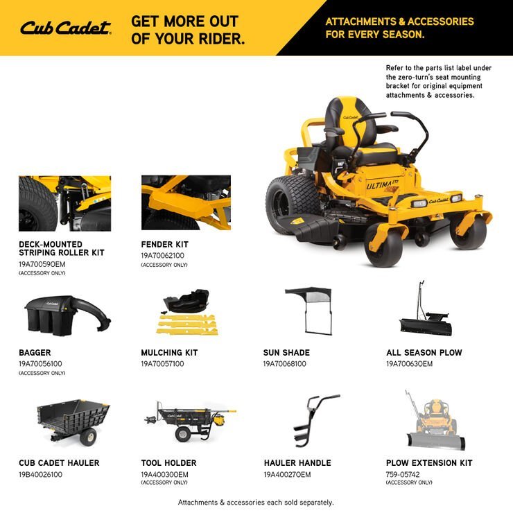 Cub Cadet Ultima ZT2 60 in. 24 HP Gas Zero-Turn Mower
