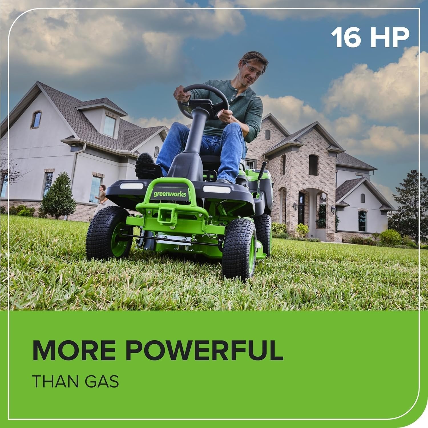 Greenworks 60V 30” CrossoverT Riding Lawn Tractor with 8.0 Ah