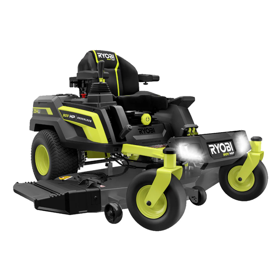 RYOBI 80V HP Brushless 54 in. Battery Electric Cordless Zero Turn Mower &amp; Mulch Kit